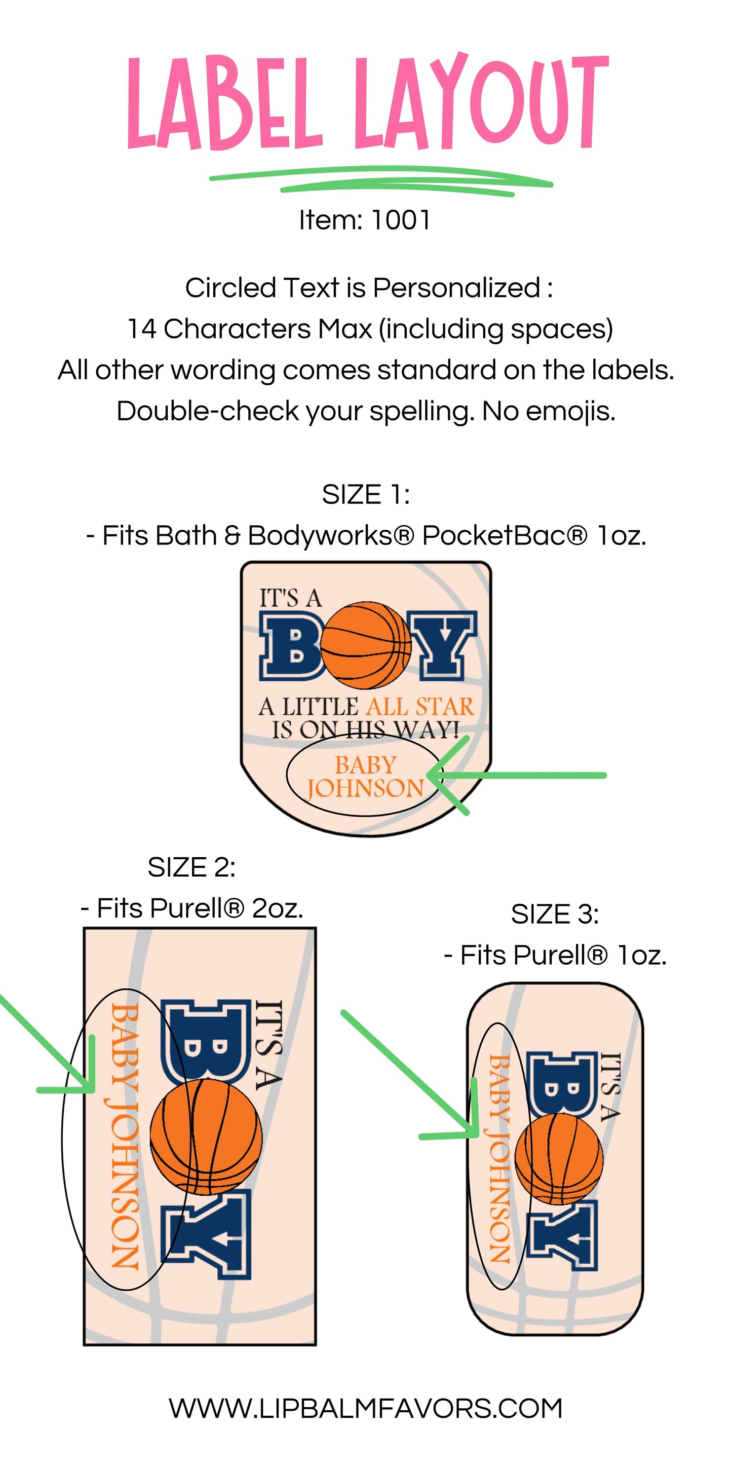 Basketball Baby Shower PRINTED Hand Sanitizer LABELS for Boy's Baby Shower | All Star MVP Sports Theme Baby Shower Sticker for Favors [1001]