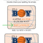 Basketball Baby Shower Favor Personalized PRINTED Lip Balm LABELS for Boy's Baby Shower | All Star Sports MVP Theme Baby Shower Favor [1001]