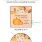 A Little Pumpkin is on its Way PRINTED 2" Square or Round Favor LABELS | Fall Baby Shower Theme | Autumn Baby Shower | Rustic Theme [1006]