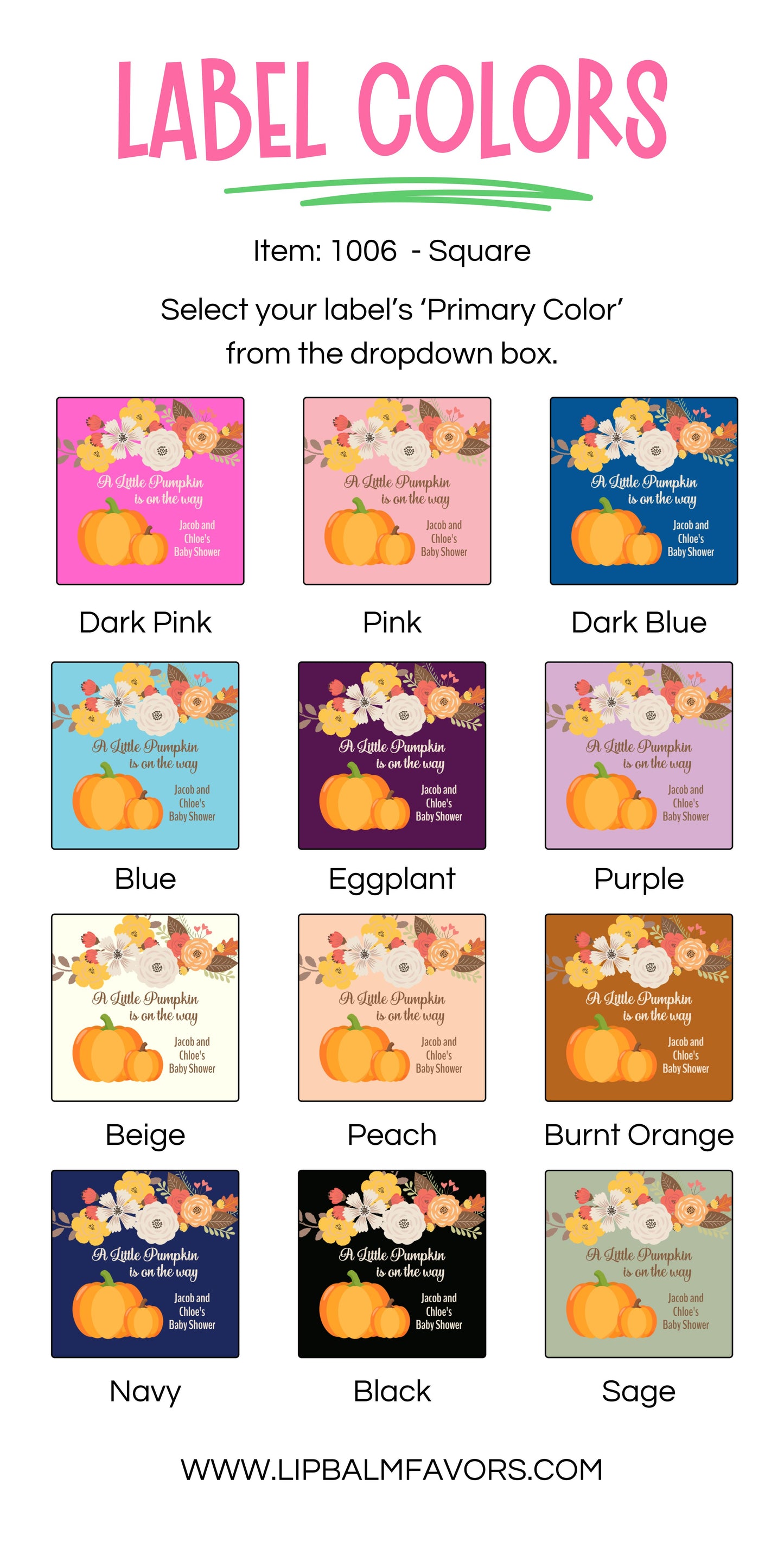 A Little Pumpkin is on its Way PRINTED 2" Square or Round Favor LABELS | Fall Baby Shower Theme | Autumn Baby Shower | Rustic Theme [1006]