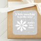 A Little Snowflake is on its Way PRINTED 2" Square or Round Favor LABELS | Winter Theme Baby Shower | Snowflake Baby Shower Labels [1008]