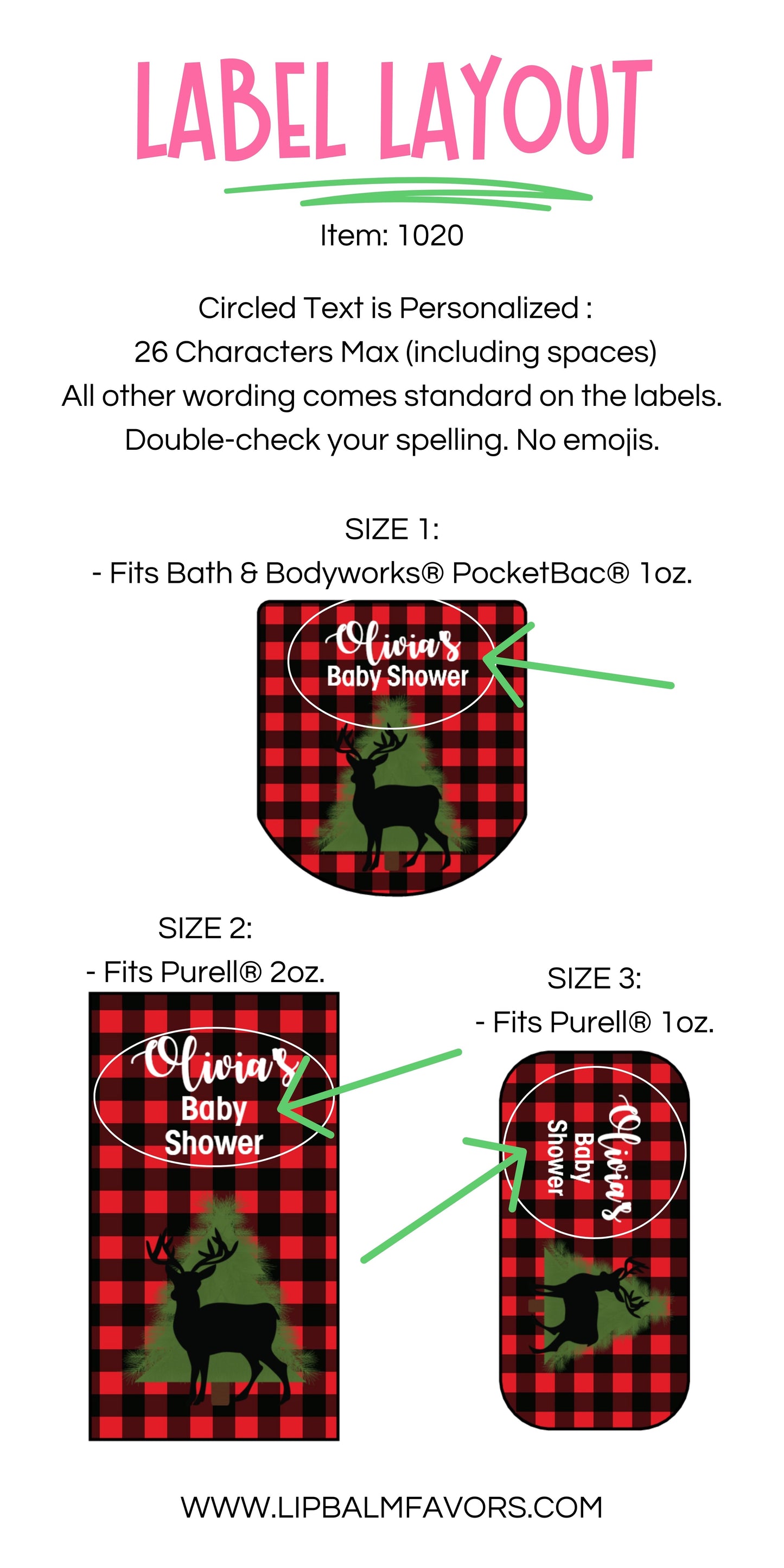 Little Buck Baby Shower PRINTED Hand Sanitizer LABELS | Buffalo Plaid Baby Shower Theme | Deer Silhouette | Fall Baby Shower Label [1020]