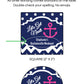 Lets Get Nauti Bachelorette PRINTED 2" Square or Round Party Favor LABELS | Nauti 40 | Nautical Theme Bachelorette Party Labels [1026]