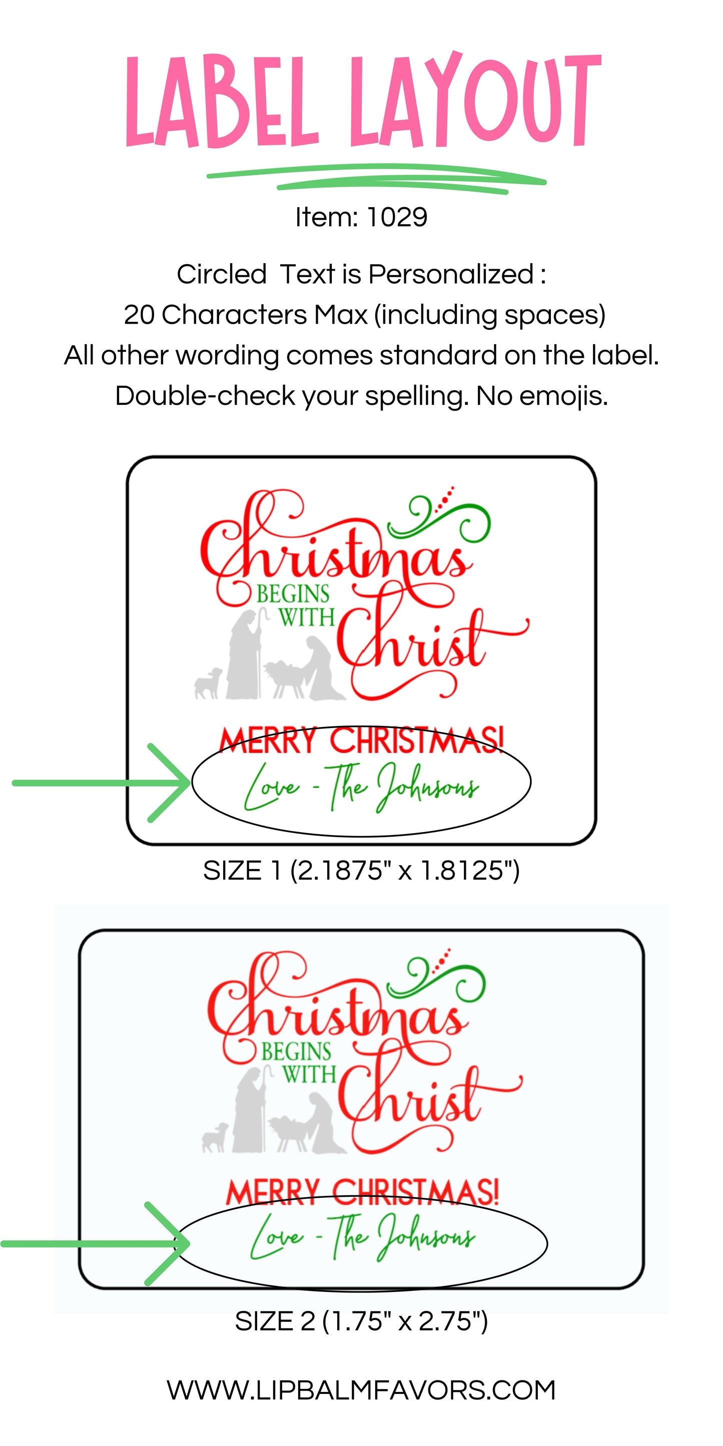 Christmas Begins with Christmas PRINTED Lip Balm LABELS | Christmas Party Favors Label | Religious Chruch Christmas Party Ideas [1029]