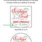 Christmas Begins with Christ PRINTED 2" Square or Round Party Favor LABELS | Christmas Party Supplies | Religious Christmas Sticker [1029]