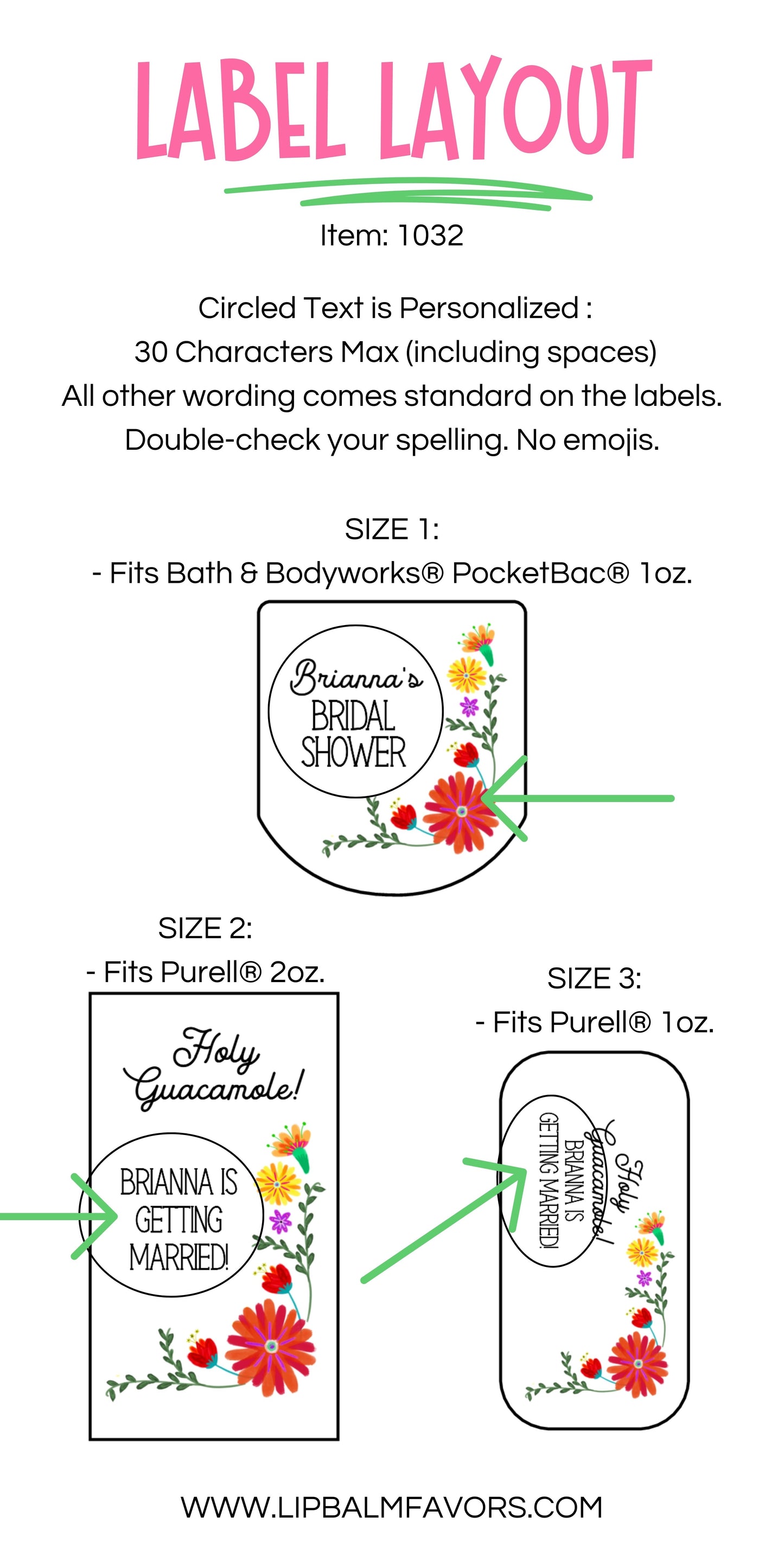 Mexican Bridal Shower Personalized Printed Hand Sanitizer LABELS | Fiesta Bridal Shower Favors Label | Mexican Flowers Floral Theme [1032]