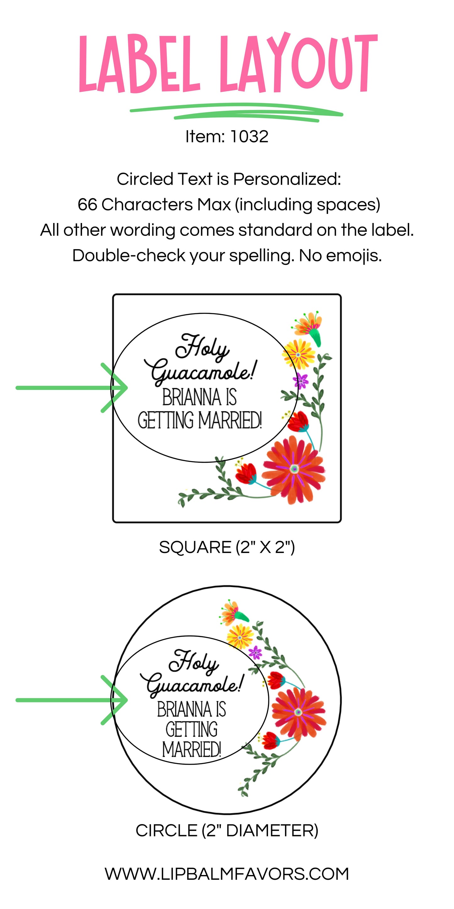 Mexican Bridal Shower PRINTED 2" Square or Round Party Favor LABELS | Floral Bridal Shower Stickers for Favors | Fiesta Bridal Shower [1032]