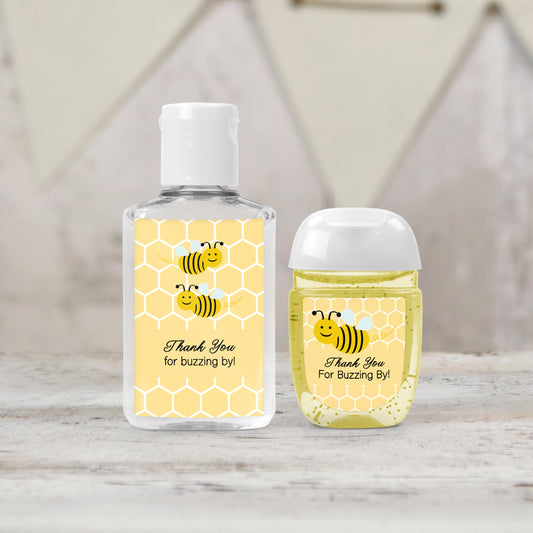 Bumble Bee Party Personalized PRINTED Hand Sanitizer LABELS | Sweet as Can Bee Party | Mommy to Bee Baby Shower | Baby to Bee [1048]