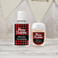 Merry Christmas Buffalo Plaid Party PRINTED Flannel Hand Sanitizer LABELS Stickers | Holiday Stocking Stuffers & Fillers Ideas [1076]