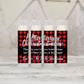 Merry Christmas Buffalo Plaid Party Favors PRINTED Lip Balm LABELS | Holiday Stocking Stuffers, Flannel Theme Stocking Fillers [1076]