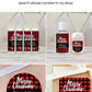 Merry Christmas Buffalo Plaid Party PRINTED Flannel Hand Sanitizer LABELS Stickers | Holiday Stocking Stuffers & Fillers Ideas [1076]