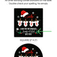 Santa Baby Christmas Baby Shower PRINTED 2" Square or Round Favor LABELS | Christmas Theme Baby Shower Stickers for Favors [1196]