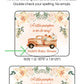 Pumpkin Truck Baby Shower Personalized PRINTED Baby Shower Lip Balm LABELS | Rustic Fall Baby Shower Favors | Little Pumpkin Theme [1386]