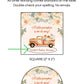 Pumpkin Truck Baby Shower PRINTED 2" Square or Round Favor LABELS | Fall Rustic Baby Shower Sticker for Boy or Girl | Little Pumpkin [1386]