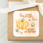 Our Little Pumpkin is One PRINTED 2" Square or Round Party Favor LABELS | October Fall First Birthday Party Stickers for Favors [1388]