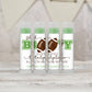 Football Baby Shower Favors Personalized PRINTED Lip Balm LABELS for Boy's Fall Baby Shower | Sports Themed Baby Shower Favors [1430]