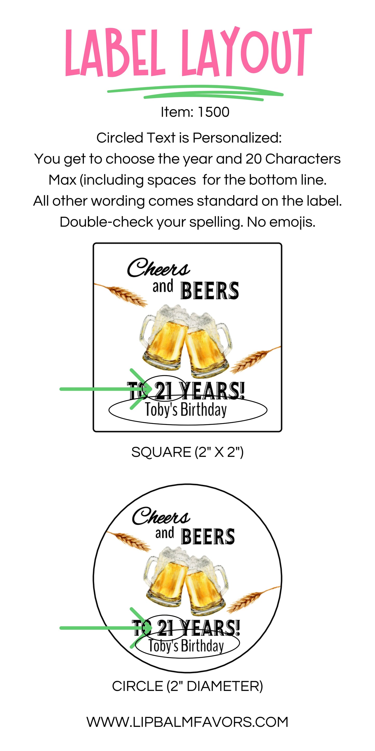 Cheers and Beers Birthday Party PRINTED 2" Square or Round Party Favor LABELS | Adult Birthday Party Favor Sticker | Milestone Bday [1500]