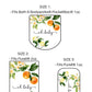 Citrus Baby Shower PRINTED Hand Sanitizer LABELS | Oh Baby Lemon and Oranges Baby Shower | Summer Baby Shower Theme [4001]