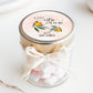 A Little Cutie is on the Way PRINTED 2" Square or Round Party Favor LABELS | Summer Baby Shower Label | Neutral Tangerine Theme [4002]