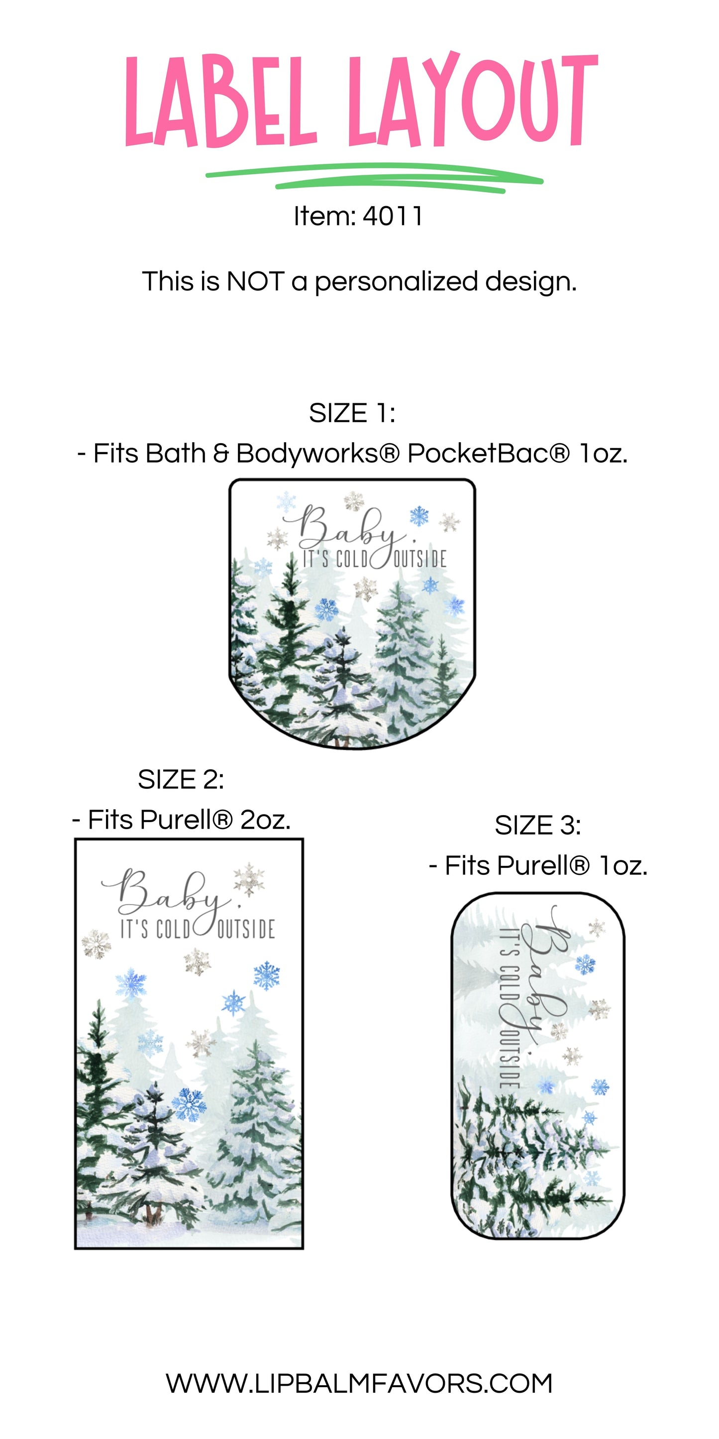 Baby Its Cold Outside Baby Shower Favors PRINTED Hand Sanitizer LABELS | Winter Wonderland Baby Shower | Winter Forest Theme [4011]