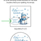 Baby Its Cold Outside Baby Shower PRINTED 2" Square or Round Favor LABELS | Snowman Baby Shower | Winter Wonderland Baby Shower [4016]