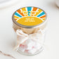 Here Comes the Son PRINTED 2" Square or Round Party Favor LABELS | Retro Sunburst Sunshine Boy Baby Shower Theme | Orange Blue Yellow [4019]