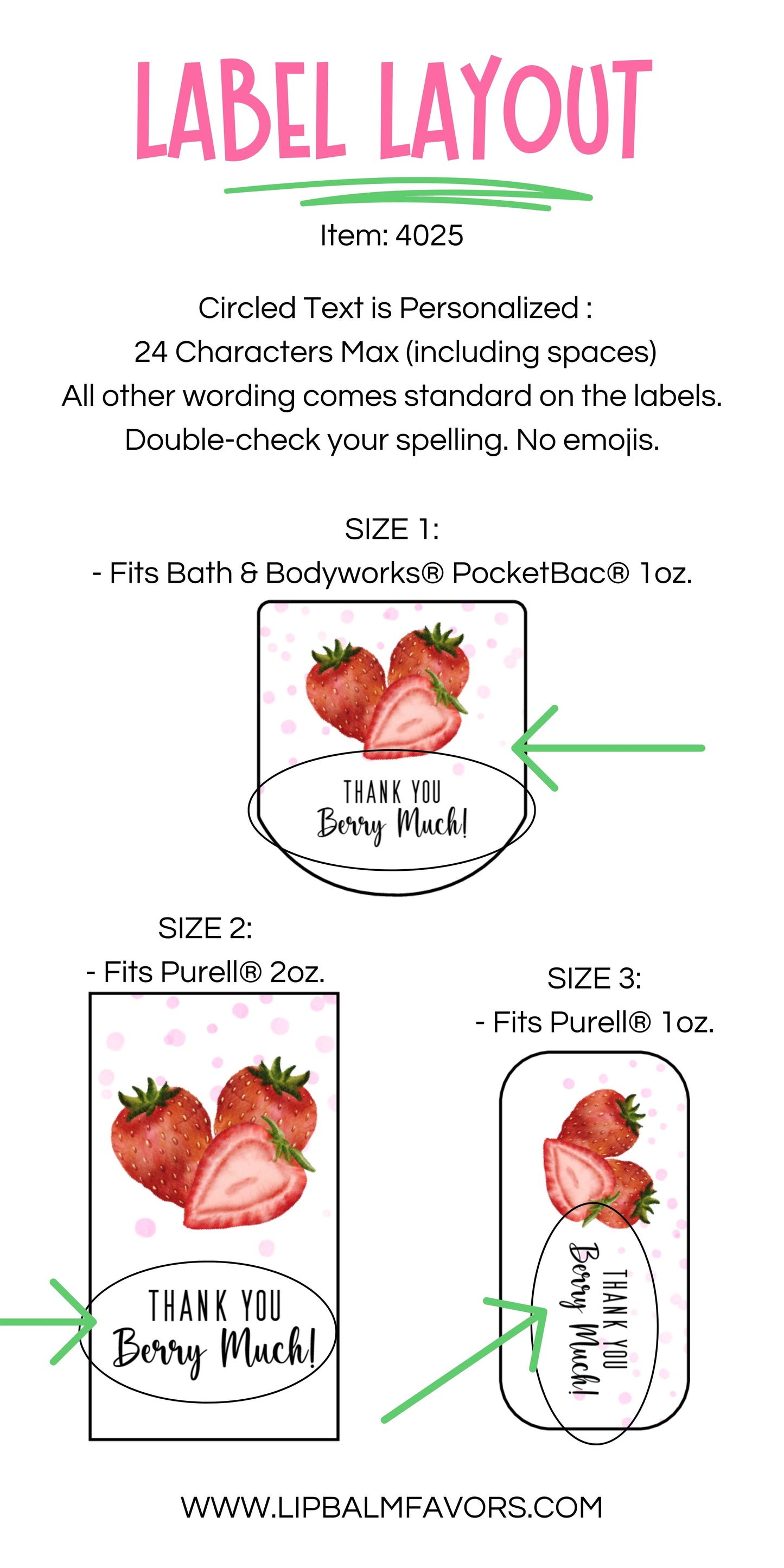 A Berry Sweet Baby is on the Way Personalized PRINTED Hand Sanitizer LABELS | Strawberry Theme Party Favor Sticker | Summer Birthday [4025]