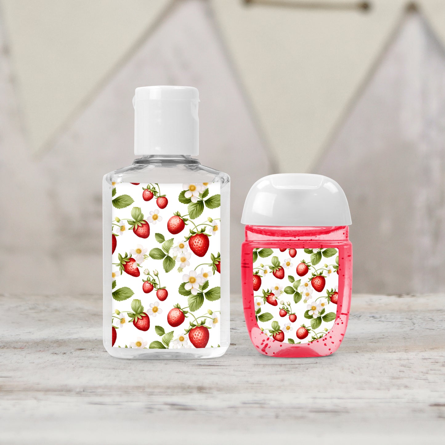 Strawberry Theme PRINTED Hand Sanitizer LABELS | Summer Birthday Party | Thank You Berry Much | Berry Sweet Baby Shower [4031]