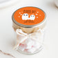 A Little Boo is Almost Due Baby Shower PRINTED 2" Square or Round Favor LABELS | Ghost Baby Shower | Halloween Baby Shower Labels [4071]