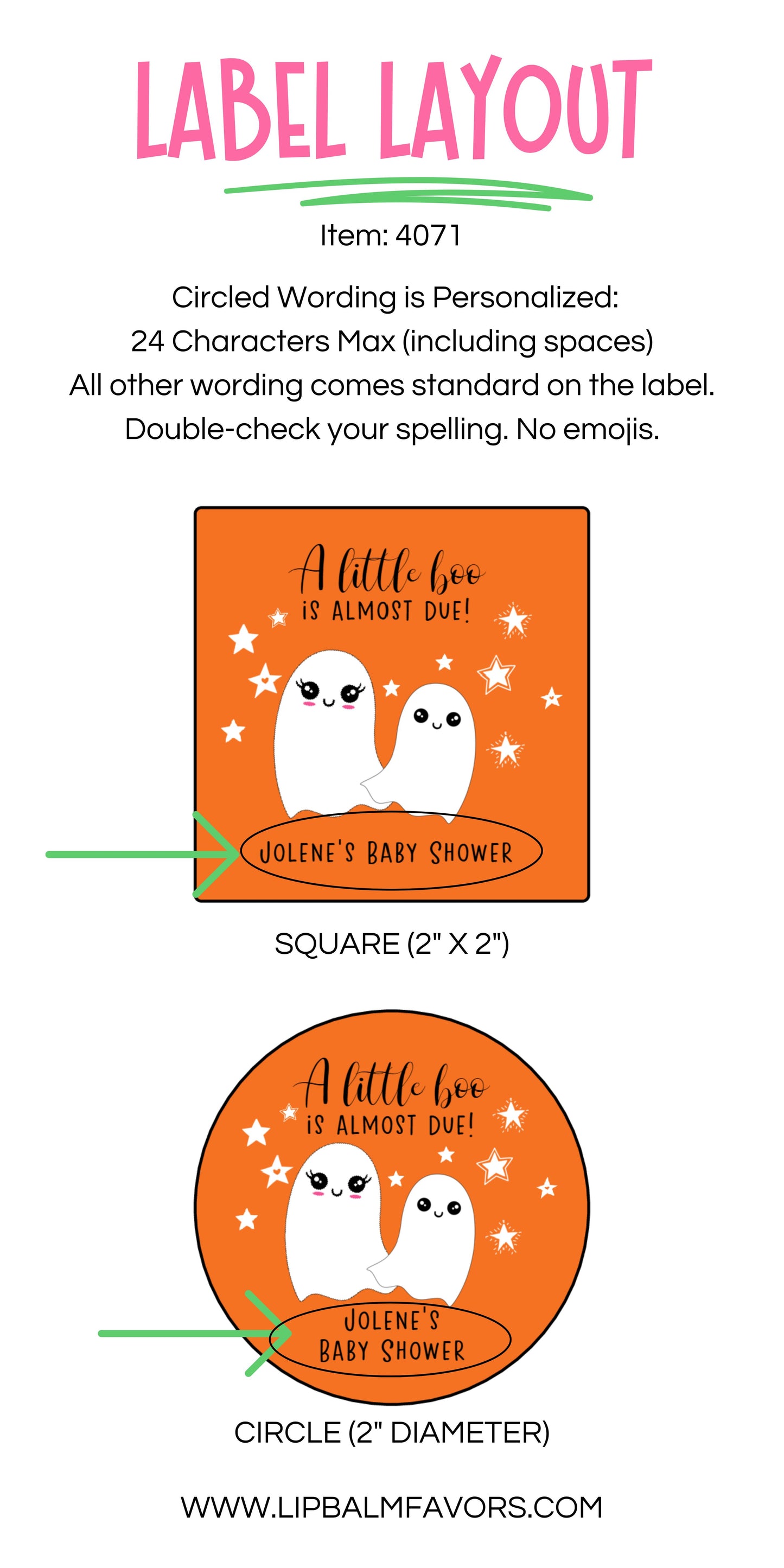 A Little Boo is Almost Due Baby Shower PRINTED 2" Square or Round Favor LABELS | Ghost Baby Shower | Halloween Baby Shower Labels [4071]