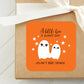 A Little Boo is Almost Due Baby Shower PRINTED 2" Square or Round Favor LABELS | Ghost Baby Shower | Halloween Baby Shower Labels [4071]