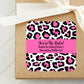 Pink Leopard Print Birthday Party PRINTED 2" Square or Round Party Favor LABELS | Cheetah Print Favor Labels for Birthday Party Favor [4236]