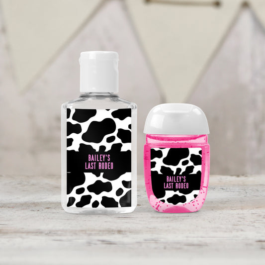 Nashville Bachelorette Party Favors PRINTED Hand Sanitizer LABELS | Last Rodeo Bachelorette | Cowgirl Baby Shower or Birthday Party [4258]