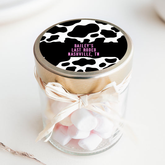 Scottsdale Bachelorette PRINTED 2" Square or Round Party Favor LABELS | Nash Bash | Last Rodeo | Cowgirl Birthday Party | Western [4258]