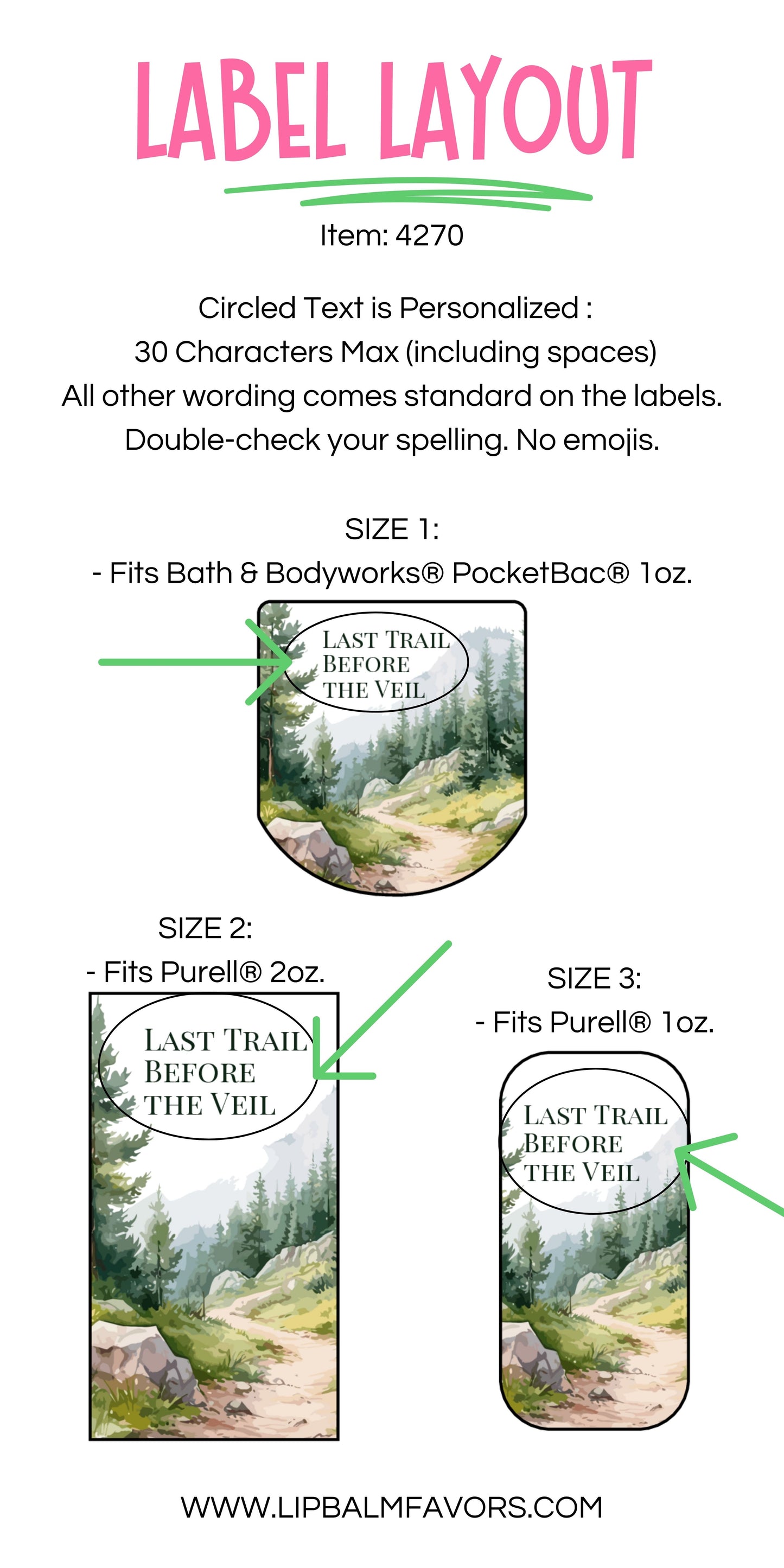 Last Trail Before the Veil Bachelorette Party PRINTED Hand Sanitizer LABELS for Camp Bachelorette Party Favors | Outdoor Bachelorette [4270]