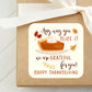 Any Way You Slice It We Are Grateful For You Thanksgiving PRINTED 2" Square or Round Party Favor LABELS | Friendsgiving Favor Sticker [5003]