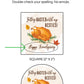 Getting Basted with My Besties Thanksgiving Turkey PRINTED 2" Square or Round Party Favor LABELS | Friendsgiving Stickers for Favors [5024]