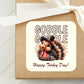 Gobble Gobble Thanksgiving Turkey PRINTED 2" Square or Round Party Favor LABELS | Friendsgiving Party Favor Sticker [5025]