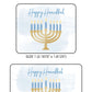 Happy Hanukkah PRINTED Lip Balm Favors LABELS - Menorah Chanukah Gifts & Gift Ideas [5027]