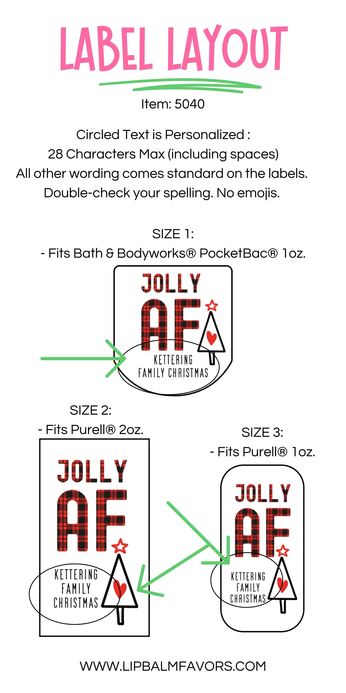 Jolly AF Personalized PRINTED Christmas Hand Sanitizer LABELS for Festive Holiday Parties | Adult Christmas Party Favor Stickers [5040]