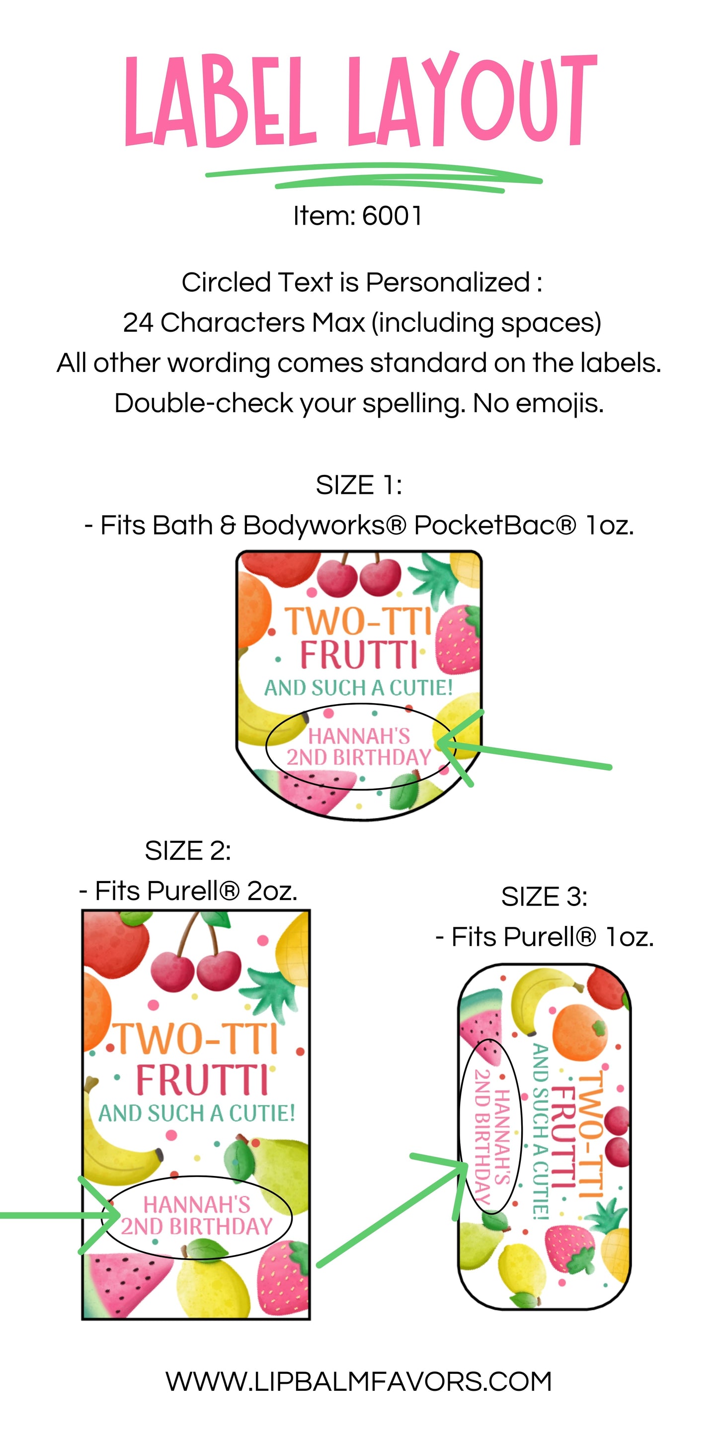 Twotti Frutti Birthday PRINTED Hand Sanitizer LABELS | Second Birthday Theme Girl | 2nd Birthday for Girl | Girl 2nd Birthday Favor [6001]