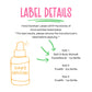 Pastel Rainbow Leopard Print Party Favors Personalized PRINTED Hand Sanitizer LABELS | Cheetah Birthday Party Favors Ideas for Girls [4235]